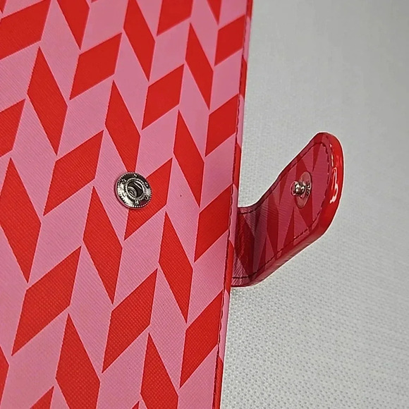 Stella & Dot Pink and Red Leather Jewelry Travel and Display Binder - Picture 8 of 15